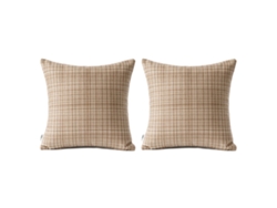 2pcs Fundas Para Almohadones Decorativos Exteriores Impermeables Con Rayas Fundas Para Cojines Modernos Para Sofá Banqueta (45x45 Cm, Multicolor)