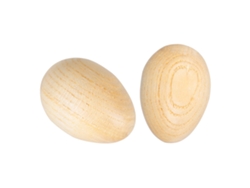 Sonajero de madera con forma de huevo (ideal para juguetes infantiles)