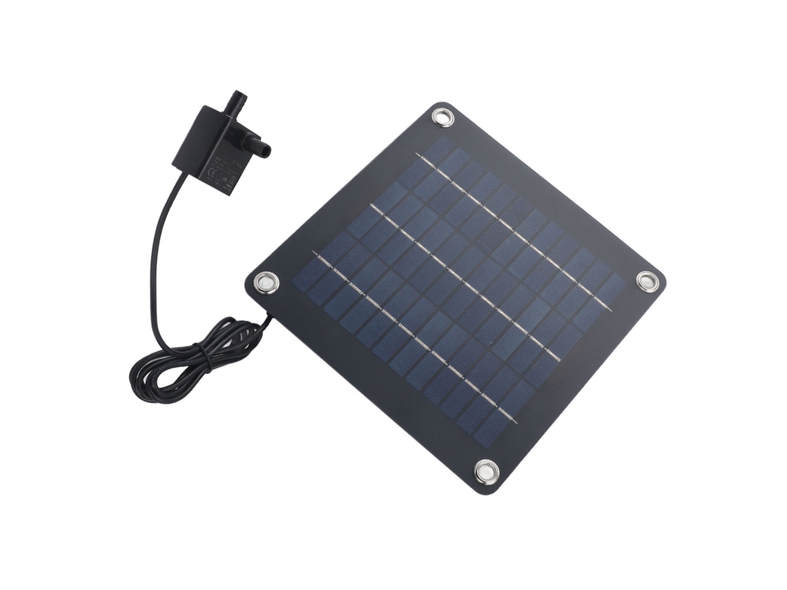 Panel solar monocristalino de 20 W con bomba de 12 V CC para fuente y estanque de jardín
