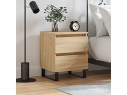 Mesita de Noche 40X35X50 Cm Derivados Madera Roble Sonoma
