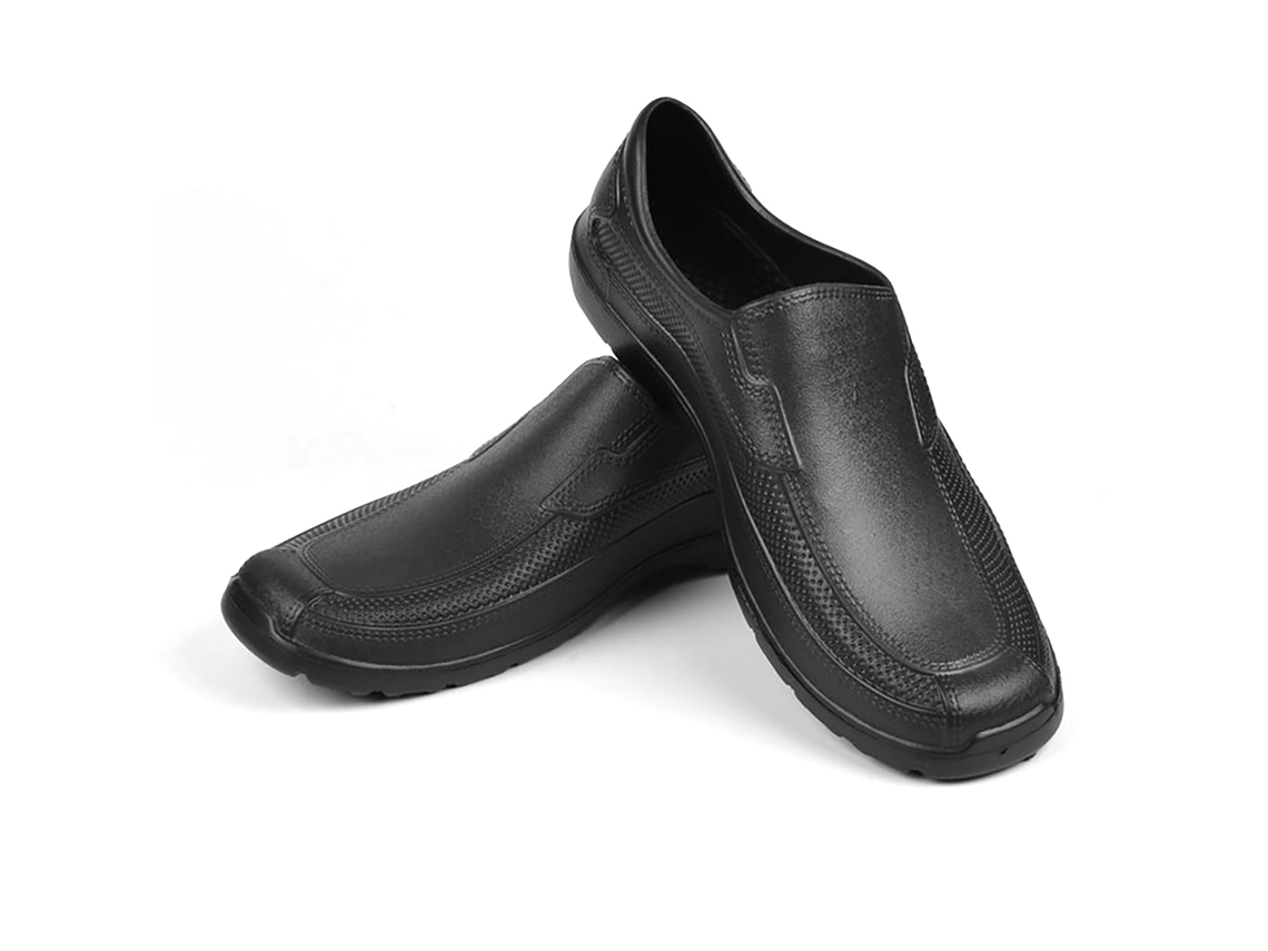Zapatos de chef negros antideslizantes de EVA, impermeables y resistentes al desgaste.