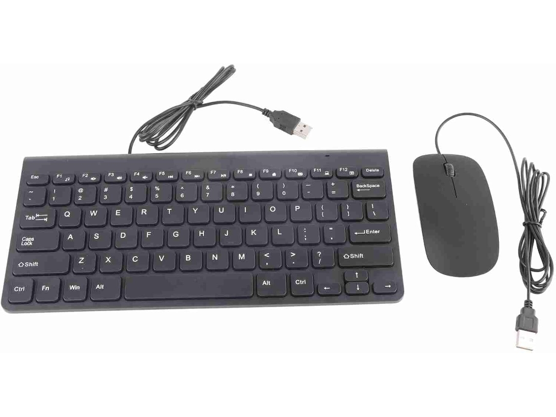Conjunto De Teclado Y Cable Usb Ultrafino (negro)