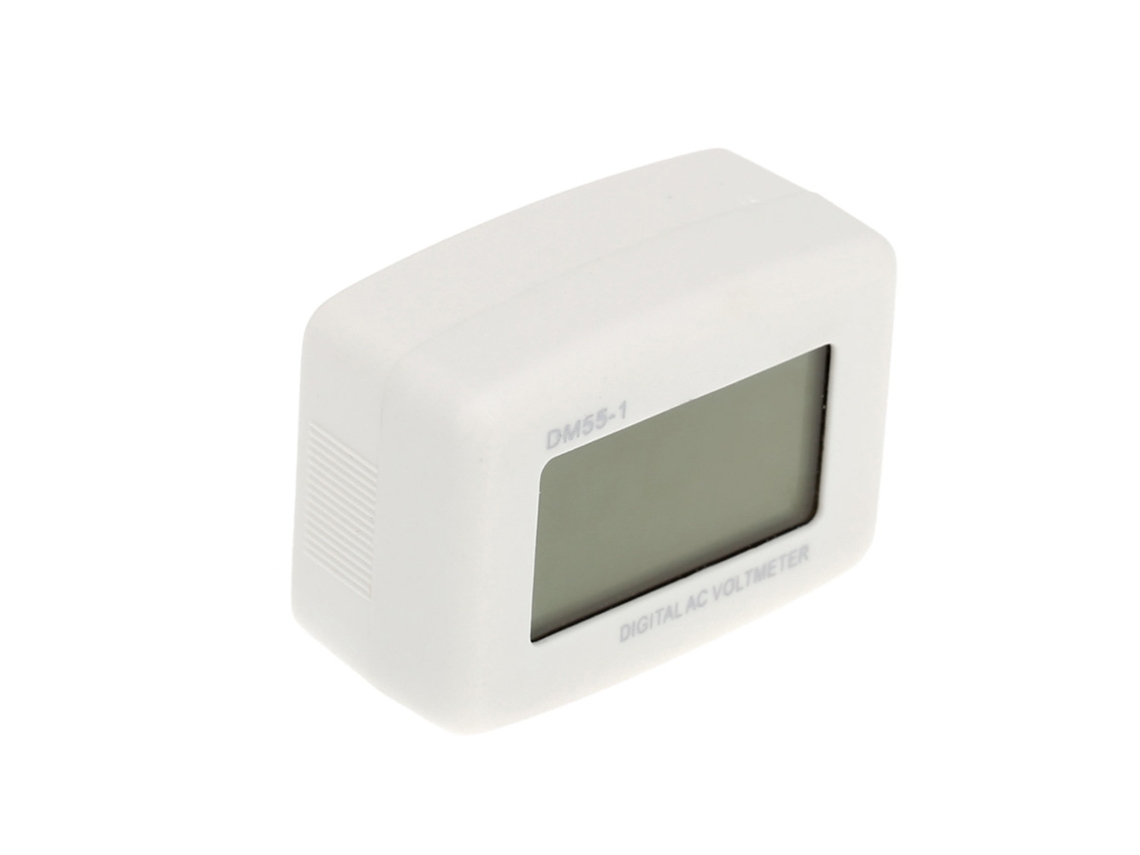 Voltímetro Digital Lcd Dm55-1, Enchufe Estadounidense, Comprobador Eléctrico De 80-300 V, Medidor De Voltaje De Ca