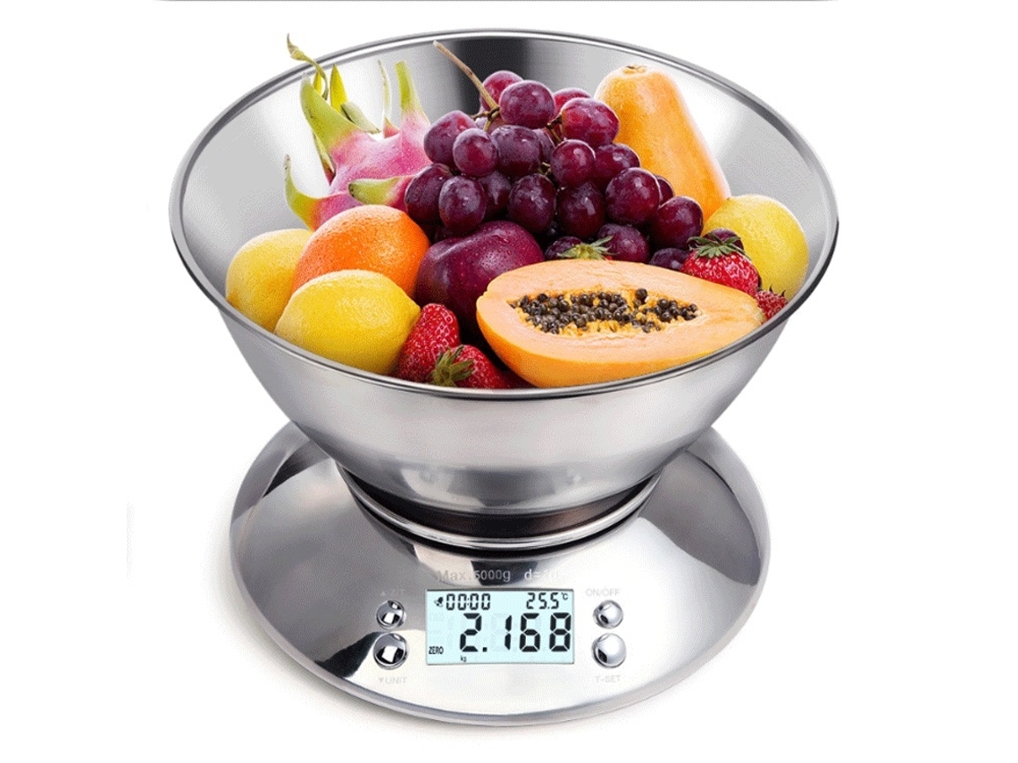 (plata) Báscula Digital Lcd De Acero Inoxidable De Alta Precisión Para Uso En La Cocina.