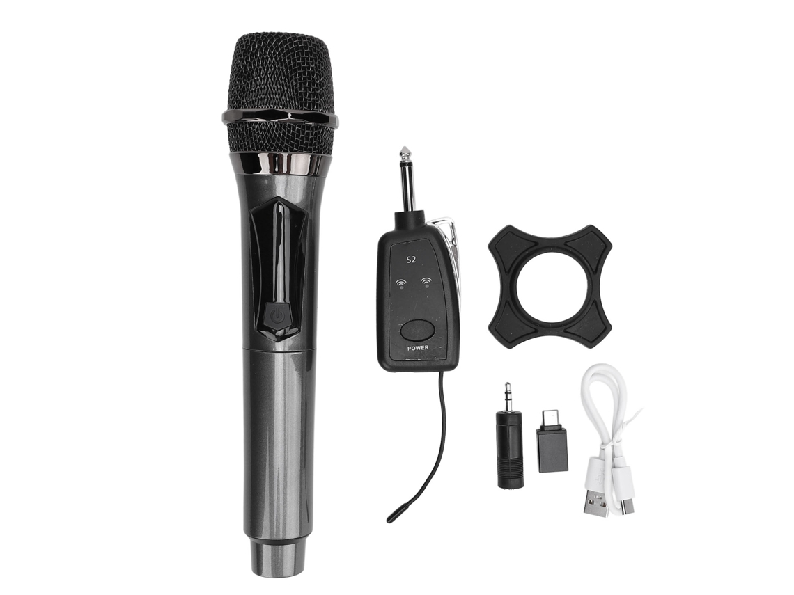 Micrófono Inalámbrico Dinámico Portátil De 2,4 Ghz Con Receptor Para Karaoke, Teléfono Móvil, Ordenador Y Altavoz.