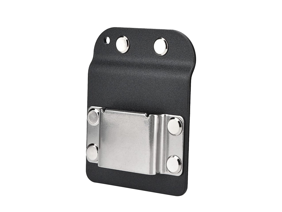 Porta Taladro De Acero Inoxidable Con Gancho Y Clip Para Cinturón Hasta 2 Pulgadas Porta Cinta Métrica