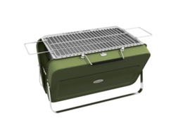Parrilla Carbón Portátil Plegable Con Bandeja Cenizas Verde