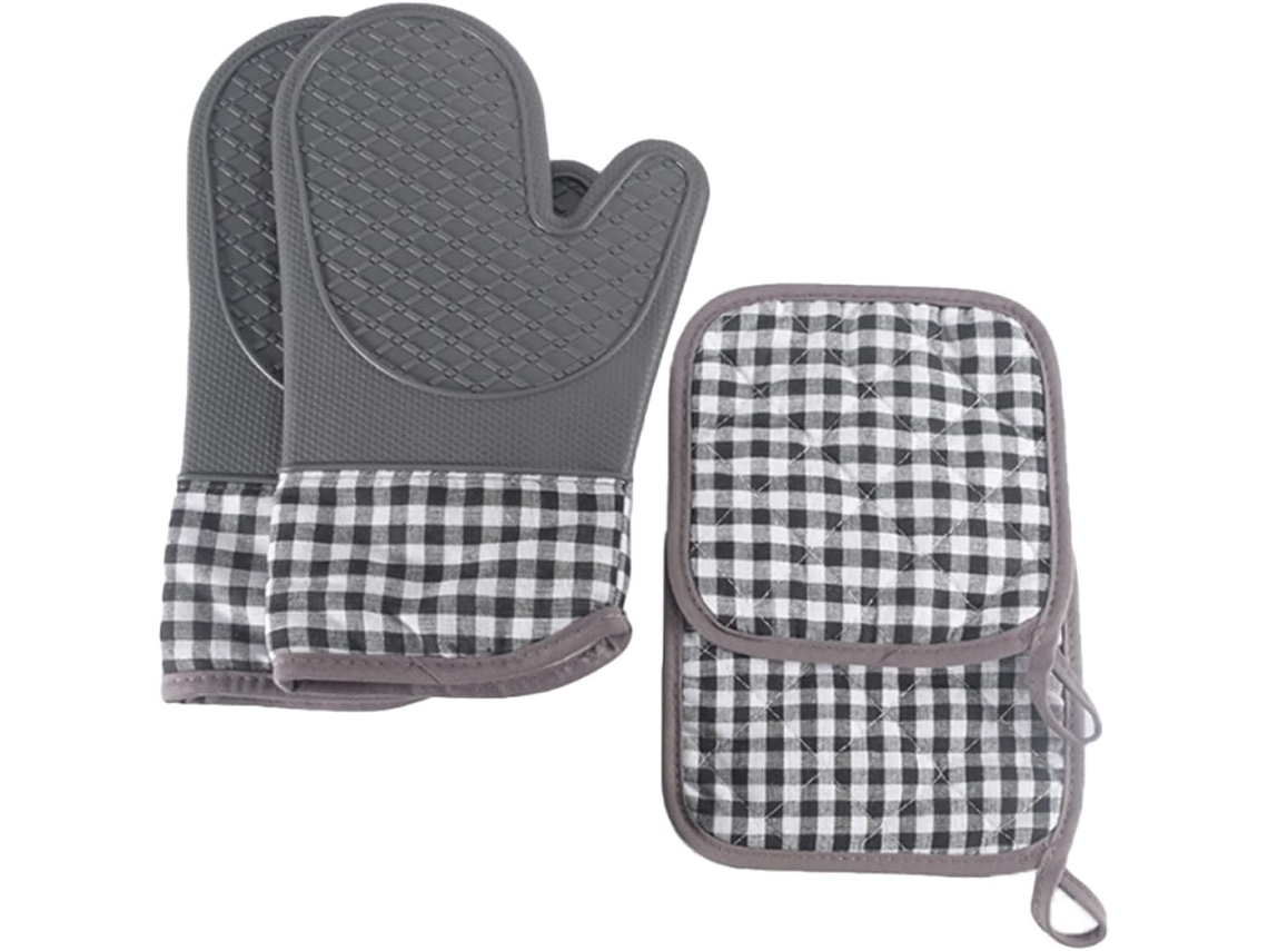 Agarraderas Antideslizantes Para Horno Y Barbacoa, Resistentes Al Calor, Aptas Para Colgar.
