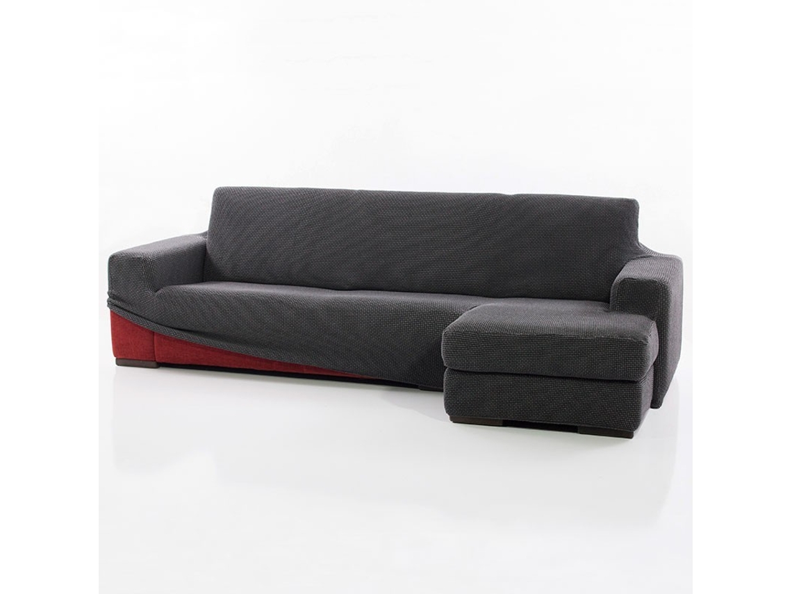 Funda de Sofá DOMAINET Relive (Gris - Algodón y poliéster - 210-320 cm)