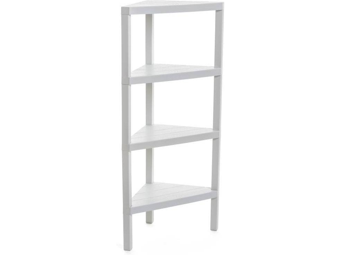 Estantería TATAY Lombok 4 4481101 Esquina Blanco (Polipropileno Plástico - 33x33x100 cm)