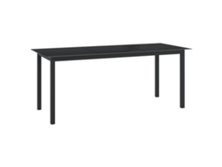 Maison Exclusive - Juego De Comedor Para Jardín 9 Piezas Aluminio Gris Antracita