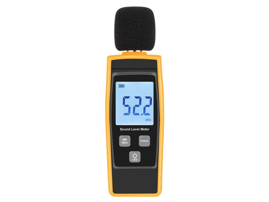 Sonómetro Portátil, 30~130 Db Con Pantalla Lcd Digital, Para Uso En Interiores Y Exteriores.