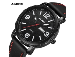 Reloj deportivo MDUG con cronógrafo, correa azul y esfera negra.