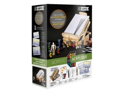 Caja para Caballete CAMPUS 12 Tubos Acrílicos 21 ml + Accesorios de Pintura