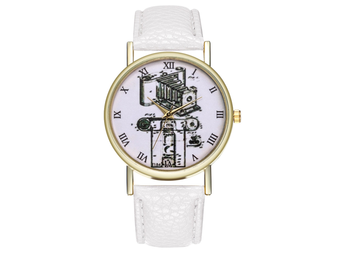 Reloj De Cuarzo Para Mujer Zhoulianfa T303-a, De Cuero, Estilo Ejecutivo, Blanco.
