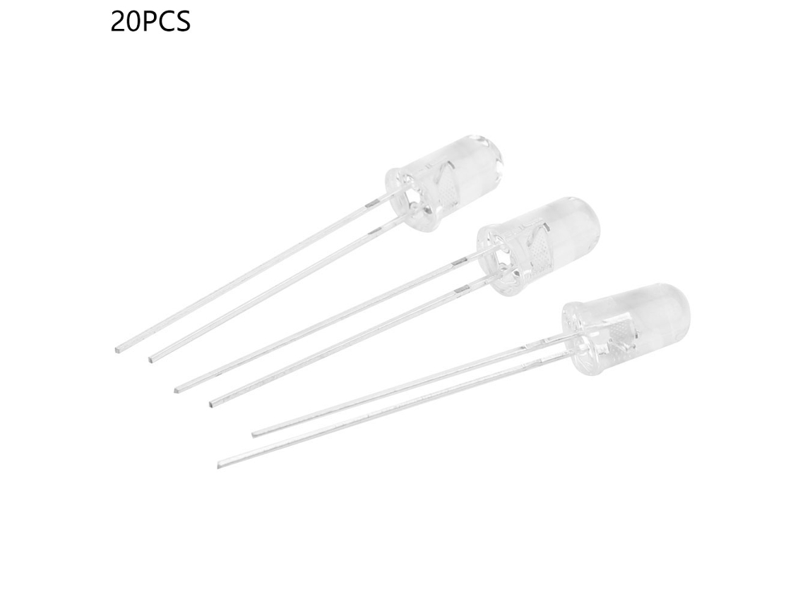 20pcs/set Diodos Led De 5mm, Lámparas De Luz Rgb Coloridas Parpadeantes Rápidas, Componentes Electrónicos
