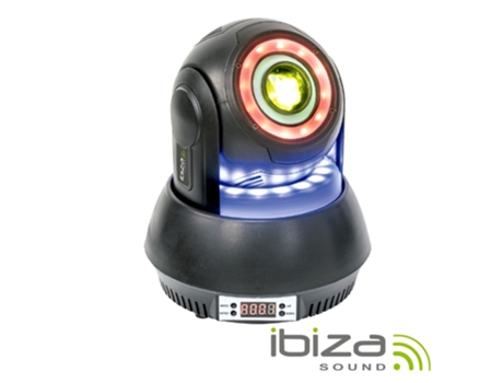 Ibiza Moving Head 30W 7 Gobos / 3 Anéis Led Rgb Dmx Mic