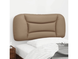 Cabecero De Cama Acolchado Cuero Sintético Capuchino 90 Cm