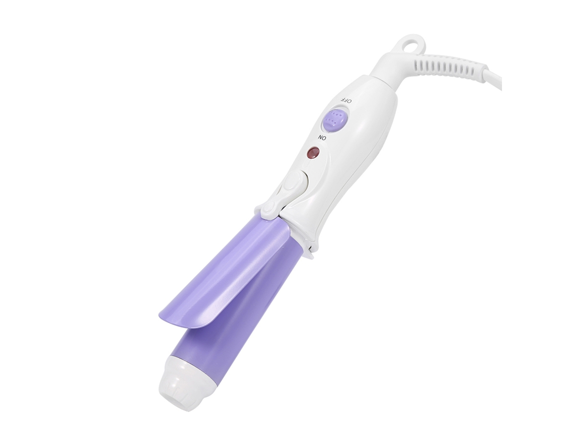 Mini Rizador De Cerámica Portátil Con Ondas Rizadas Profundas Morado