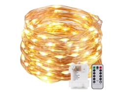 Lámpara Eléctrica Decorativa Para Exteriores De 20 Metros De Largo Con 8 Niveles De Intensidad, Fabricada En Cobre Impermeable, Apta Para Us