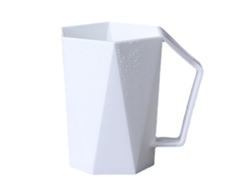 Soporte Geométrico Para Cepillo De Dientes De 400 Ml, Plástico Sencillo Para Parejas, Ideal Para El Hogar Y Viajes, Color Blanco.