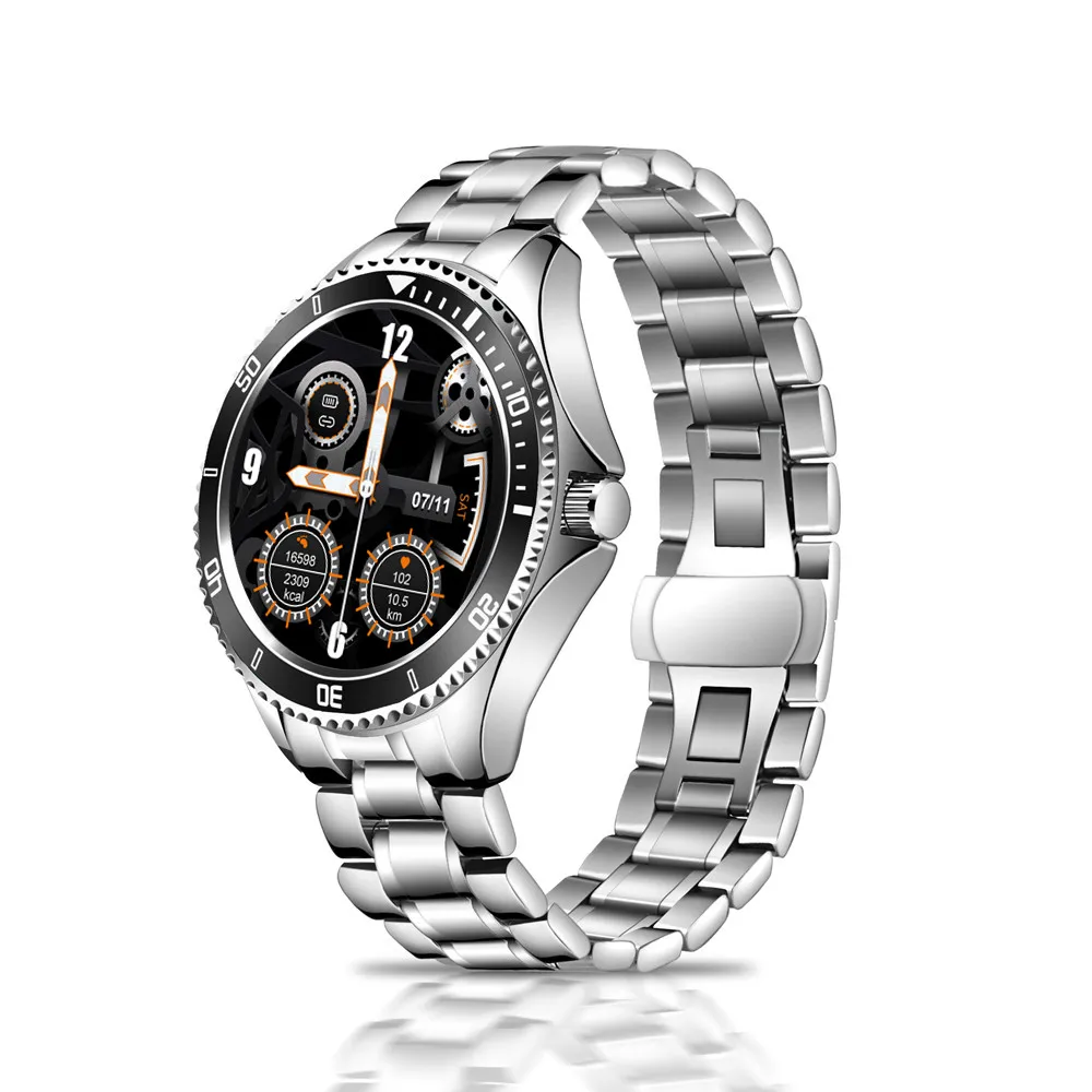 (negro) Reloj Inteligente Con Bluetooth Para Responder Llamadas, Reloj Clásico Redondo De 1,28 Pulgadas