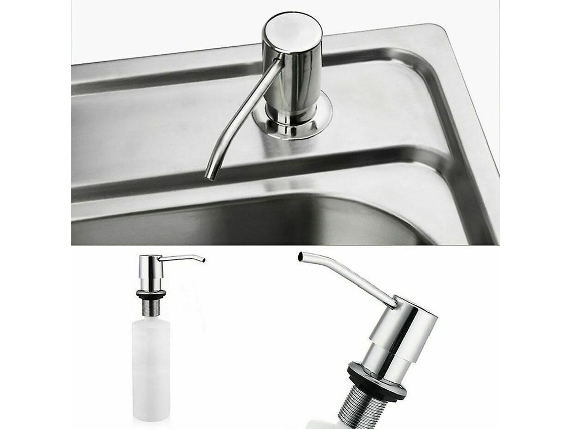 Dispensador De Jabón De Plástico Integrado De 300 Ml Con Rotación De 360°. Accesorios Para Cocina Y Baño. 2025