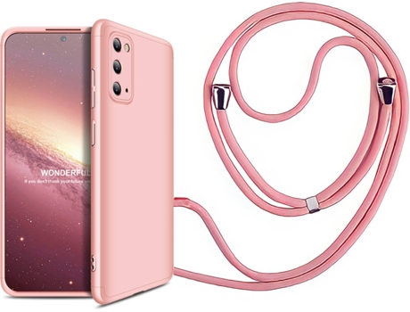 Funda Samsung S20 FE Edition Slim Armor 360º con Collar Rosa
