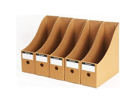 Caja de almacenamiento de papel A4 de 5 niveles, maletín, porta revistas, cajón organizador para oficina, hogar, contenedor DIY