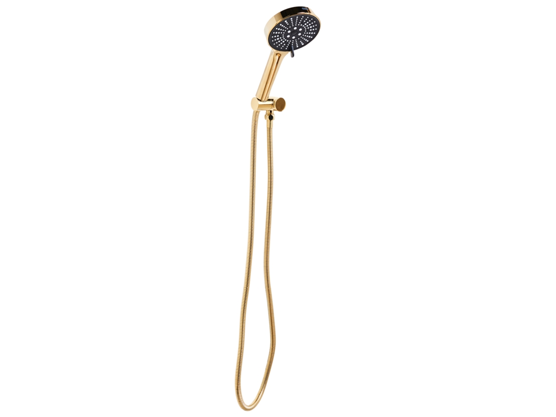 Juego de ducha y manguera Mapiri de Beliani en dorado, 12 x 6 x 25