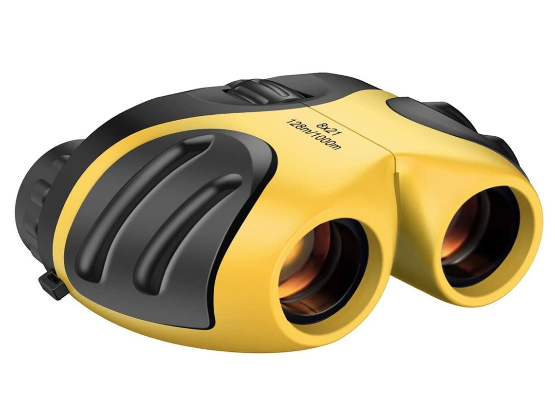 Prismáticos compactos a prueba de golpes para niños, el mejor regalo, amarillo, Bestvite
