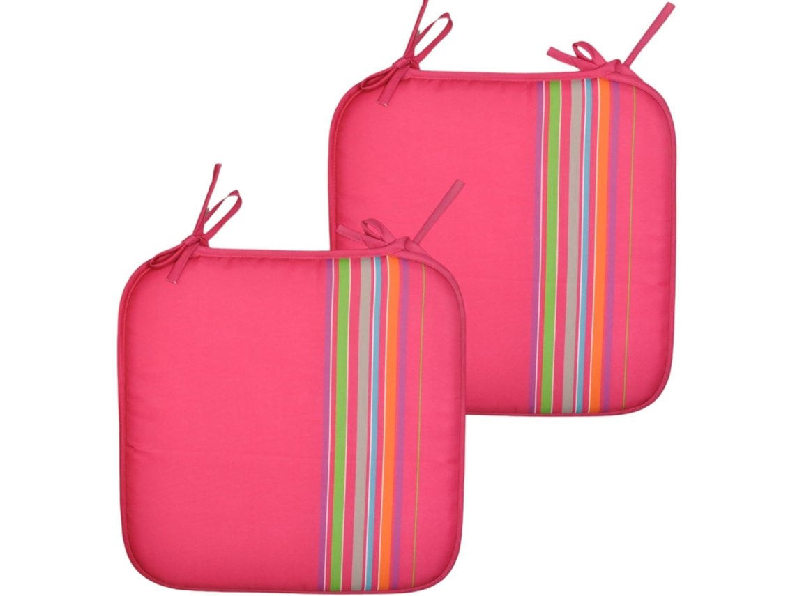 Cojines Acolchados para sillas de Cocina, cojin para terraza, jardín, balcón, Comedor. Tamaño 38x38cm. (Rojo 2 Pzas) COSHANO