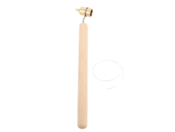 Bolígrafo de pintura de punta fina de 0,3 mm con mango de madera para reparaciones.
