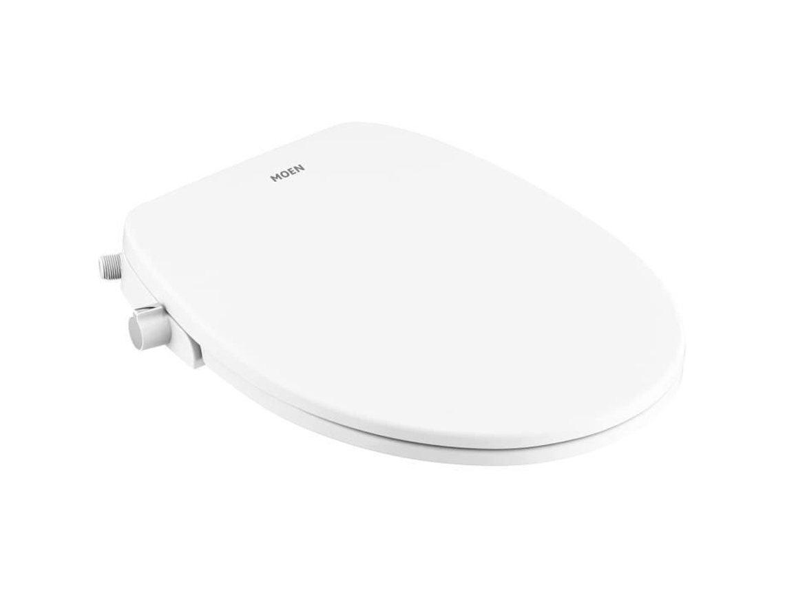 Asiento de bidé no electrónico estándar Moen EB500 R para inodoros redondos, color blanco