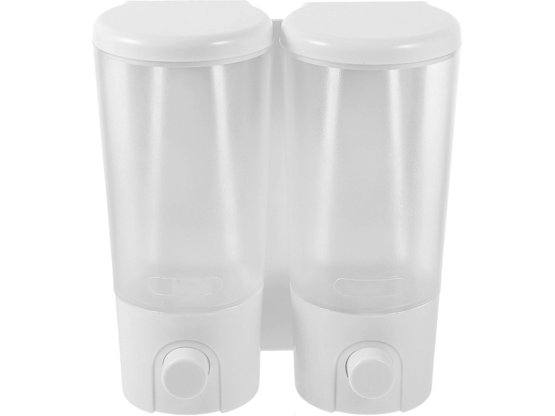 Dispensador de jabón de pared Rosewell sin taladro, dispensador de champú para ducha con dos botellas para baño