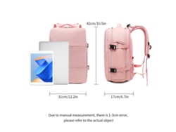 Mochila Multifuncional Impermeable Con Compartimento Para Zapatos, Puerto Usb Y Clasificación Para Uso En Seco/húmedo Para Viajes, Deportes Y Fitness.
