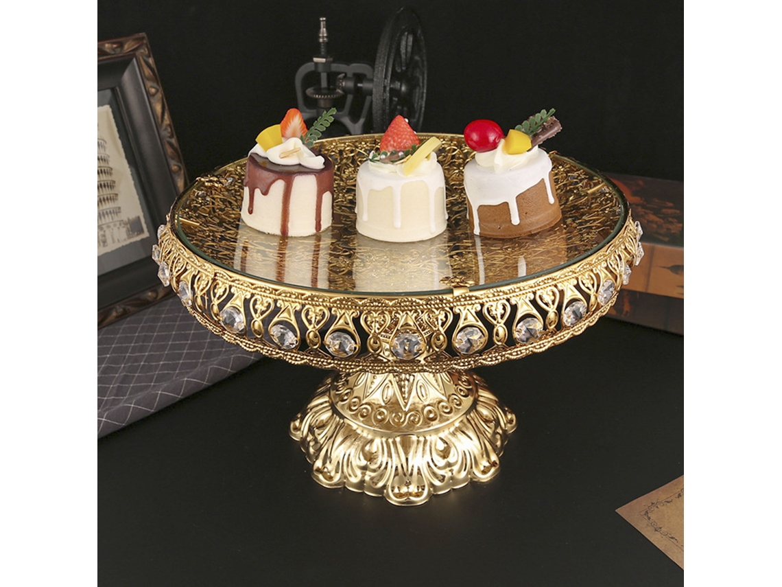 Plato De Aperitivos De Cristal Ligero De Lujo De Estilo Europeo Vintage Para Sala De Estar, Cocina, Ktv.