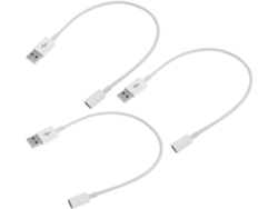 Cable De Extensión Usb De 3 Piezas Para Carga Rápida Y Compatibilidad De Datos.