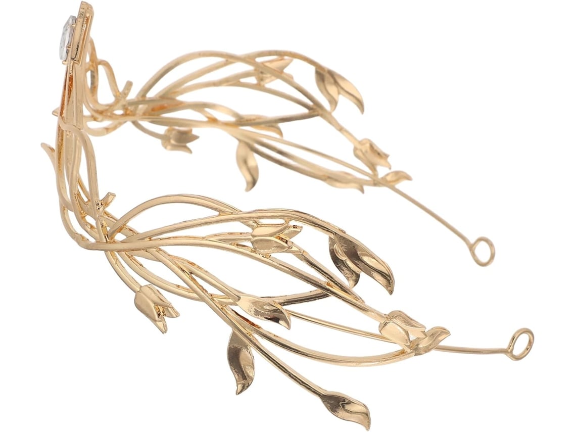 Tiara De Noiva Elegante E Brilhante Com Detalhes Em Liga Metálica, Acessório De Cabelo Leve.