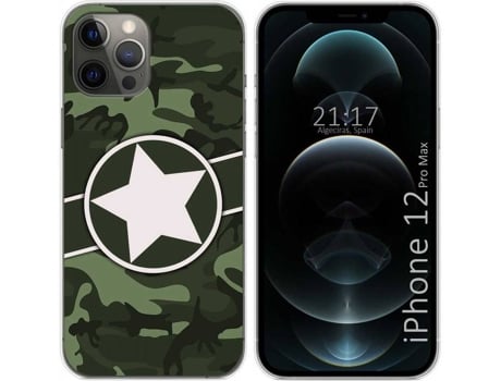 Carcasa iPhone 12 Pro Max (6.7) TUMUNDOSMARTPHONE Camuflaje 01 Multicolor