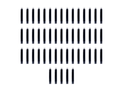 50 Cartuchos De Tinta Para Caneta Estilográfica 3.4 Mm Preto Recarregável
