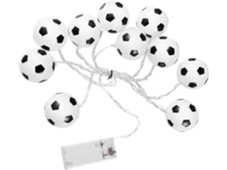 Guirnalda De Luces Led Con Forma De Balón De Fútbol, 10 Led, Plástico De Colores.