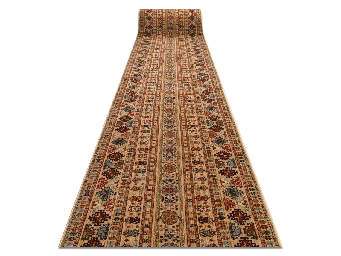 Alfombra De Pasillo Keshan 7684/53555 Oriental Beige / Terracota 90cm