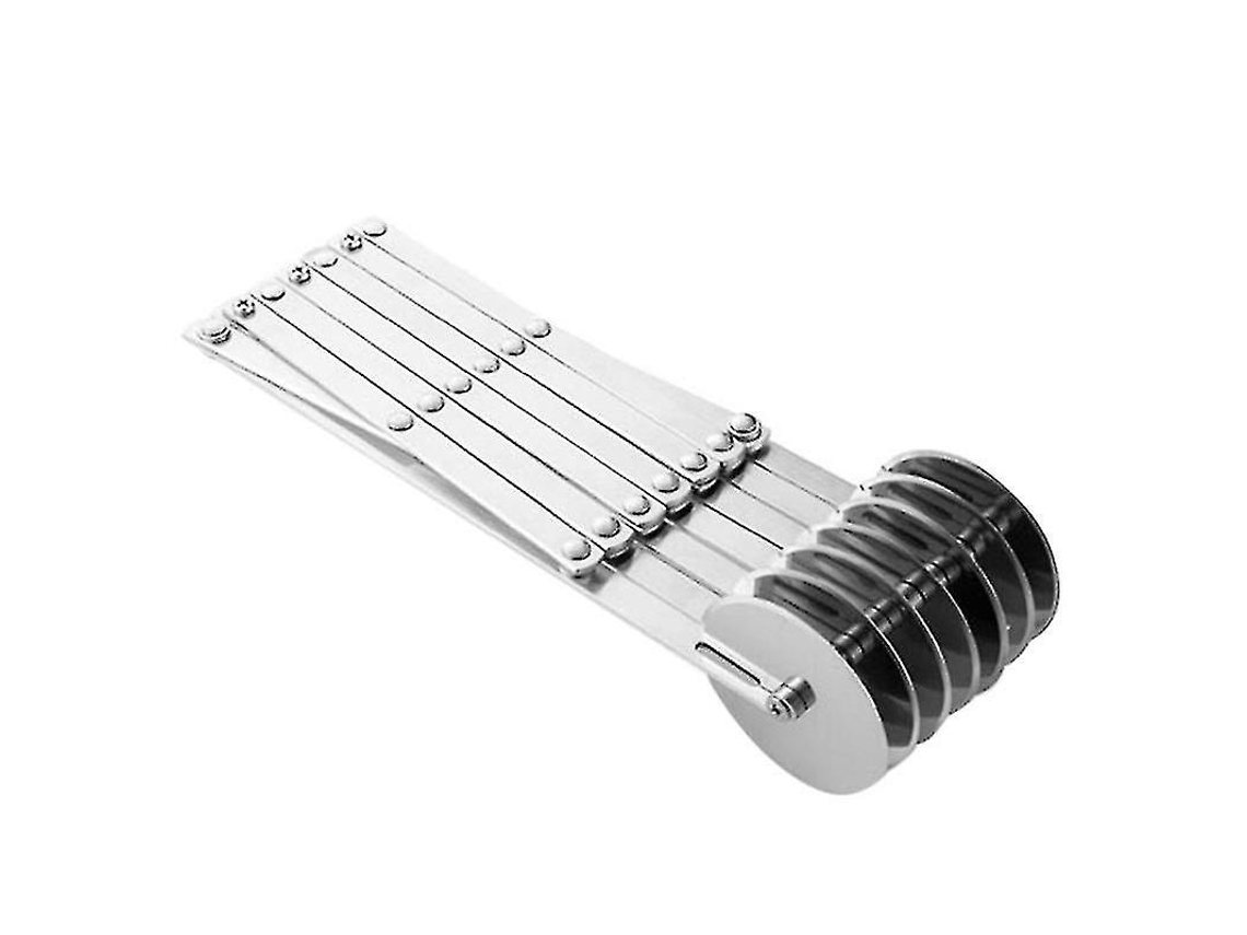 Cortador de masa de acero inoxidable con 3/5/7 ruedas para pizza, pasta y pasteles, herramienta de repostería portátil con 7 ruedas.