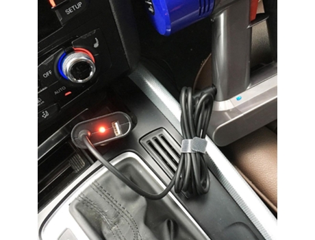 Carregador de carro 26,1v adaptador de energia para dyson v6 v7 1,8m carregador de carro