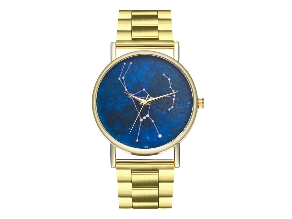 Reloj De Pulsera Sencillo Y Elegante Para Mujer Con Pantalla Azul, Movimiento De Cuarzo Y Aleación De Metal.