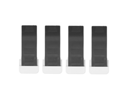 4pcs Calzo De Puerta Antichoque Elimina Ruido Para Hogar Oficina Hotel Accesorios De Puerta Negro