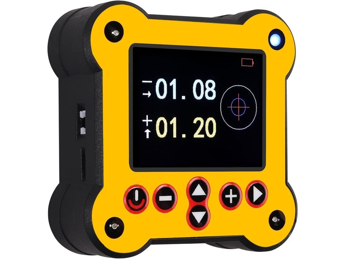 Inclinómetro Biaxial Digital De ±60° Con Nivel Electrónico, Pantalla Lcd, Recargable Por Usb, Zumbador E Indicador De Equilibrio.