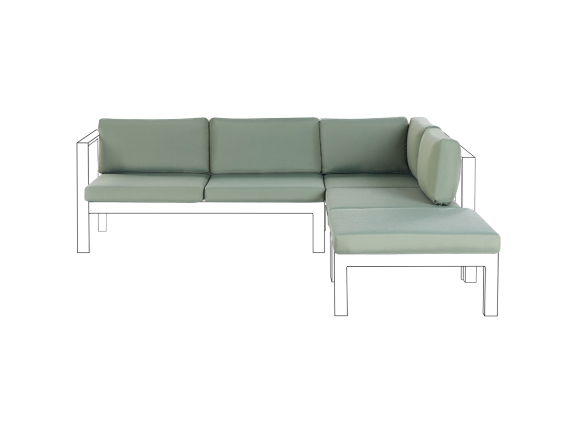 Conjunto de fundas BELIANI Messina de Olefina Verde 56x35x9