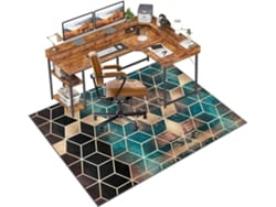 Alfombrilla Antideslizante Silla Gaming, Suelo Oficina, Duros, Protector Juegos, Suelos Hogar,, 90 X 120 Cm